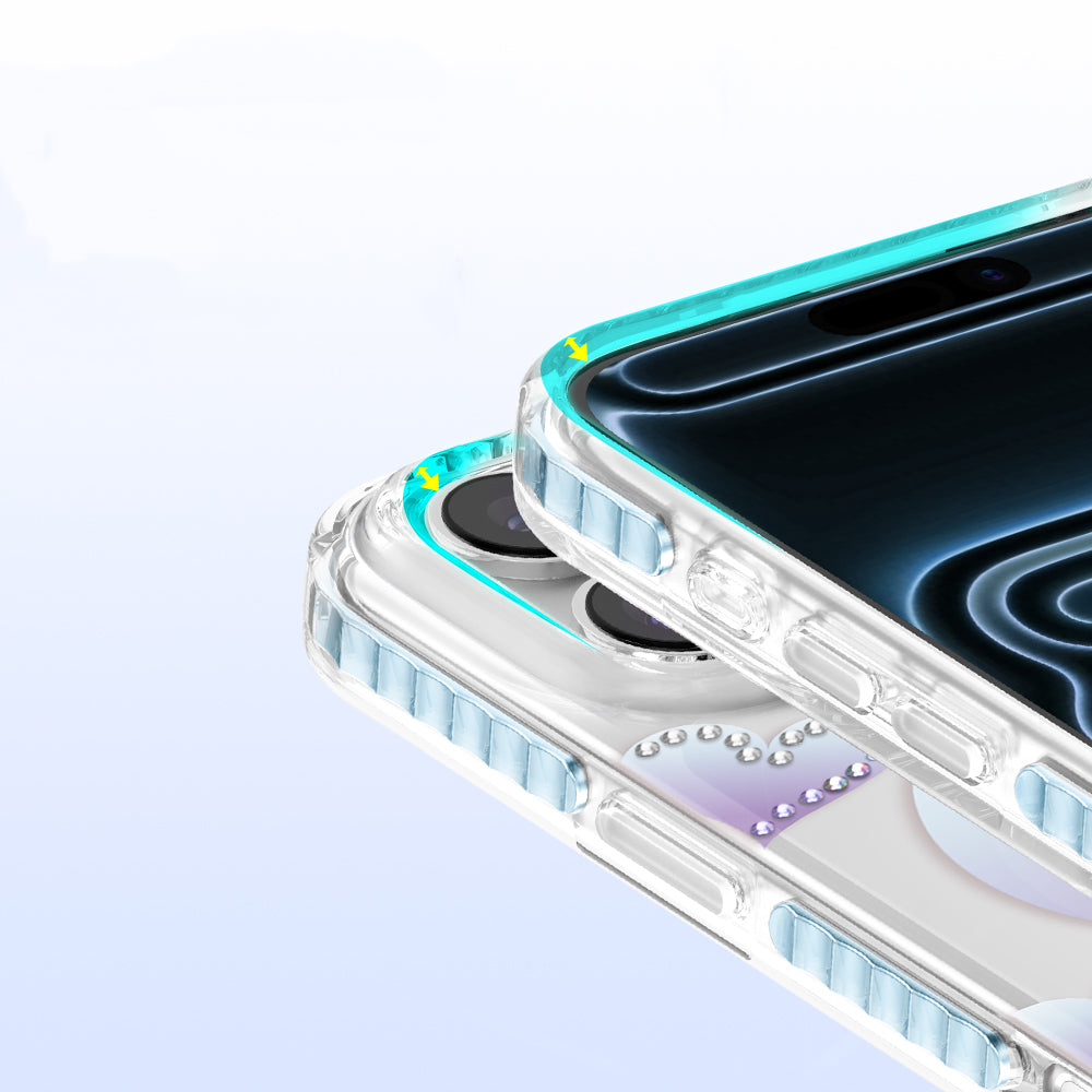 Apple iPhone 18 Pro Kılıf M-Safe Şarj Özellikli Zore Paris Elvo Sert PC Kapak