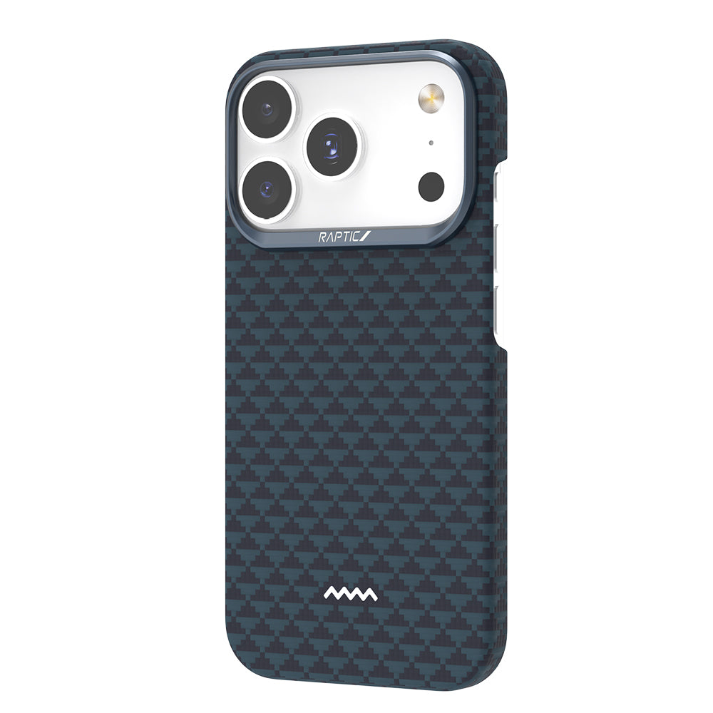 Apple iPhone 18 Pro Max Kılıf M-safe Şarj Özellikli Raptic Aramid Skin Origin Serisi Karbon Kapak