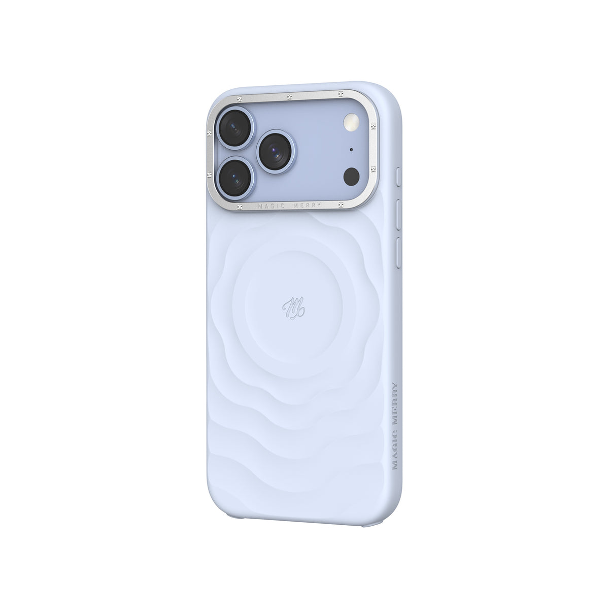 Apple iPhone 18 Pro Max Kılıf M-safe Şarj Özellikli Wiwu Magic Merry Blossom Drift Serisi Kapak