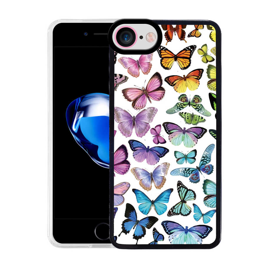 Apple iPhone 7 Kılıf Zore M-Fit Desenli Kapak