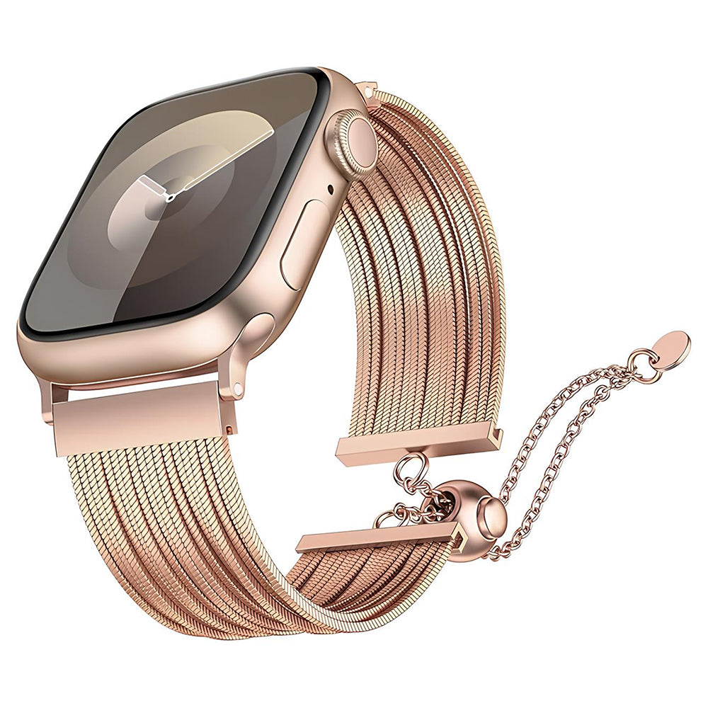 Apple Watch 10 46mm Zore KRD-137 Metal Hasır Kordon
