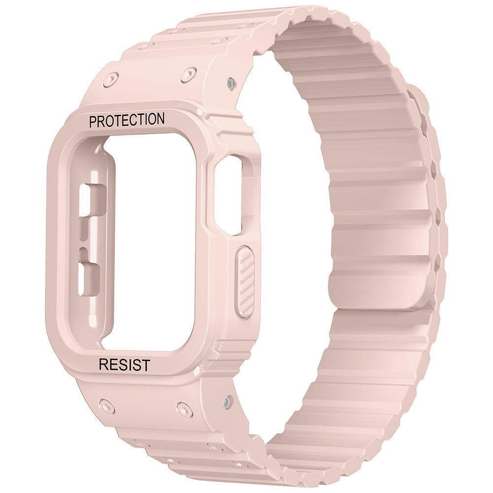 Apple Watch 40mm Zore KRD-142 Airbag Tasarımlı Kasa Koruyuculu Silikon Kordon