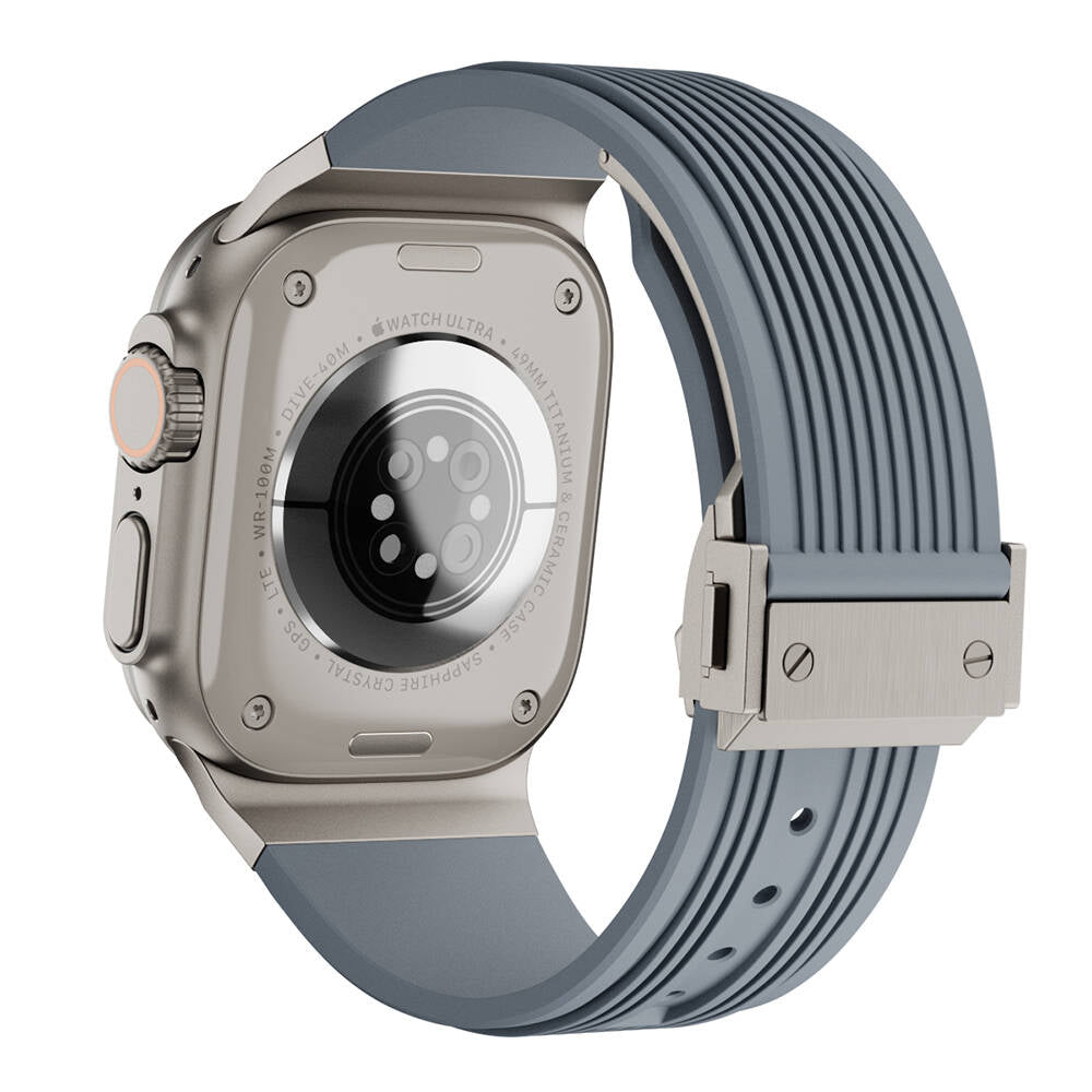 Apple Watch 42mm Zore KRD-113 Spor Görünümlü Silikon Kordon