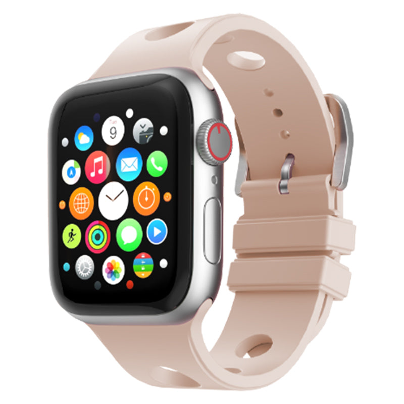 Apple Watch 44mm Delikli Tasarım Zore KRD-147 Silikon Kordon