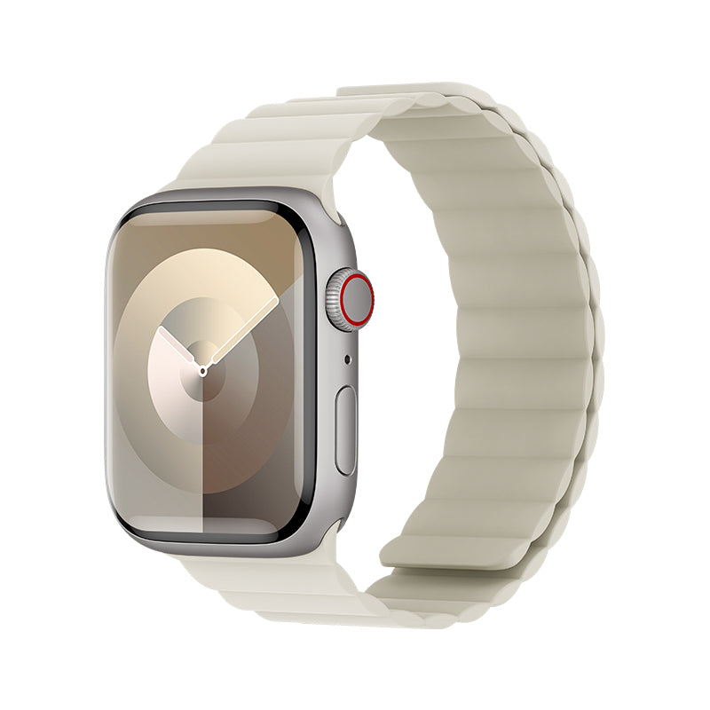 Apple Watch 7 45mm Benks Magnetik Tak Çıkar Silikon Strap Kayış