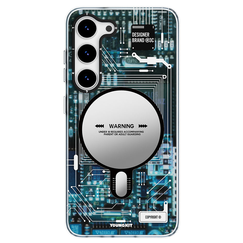 Galaxy S23 Plus Kılıf M-safe Şarj Özellikli YoungKit Technology Serisi Kapak
