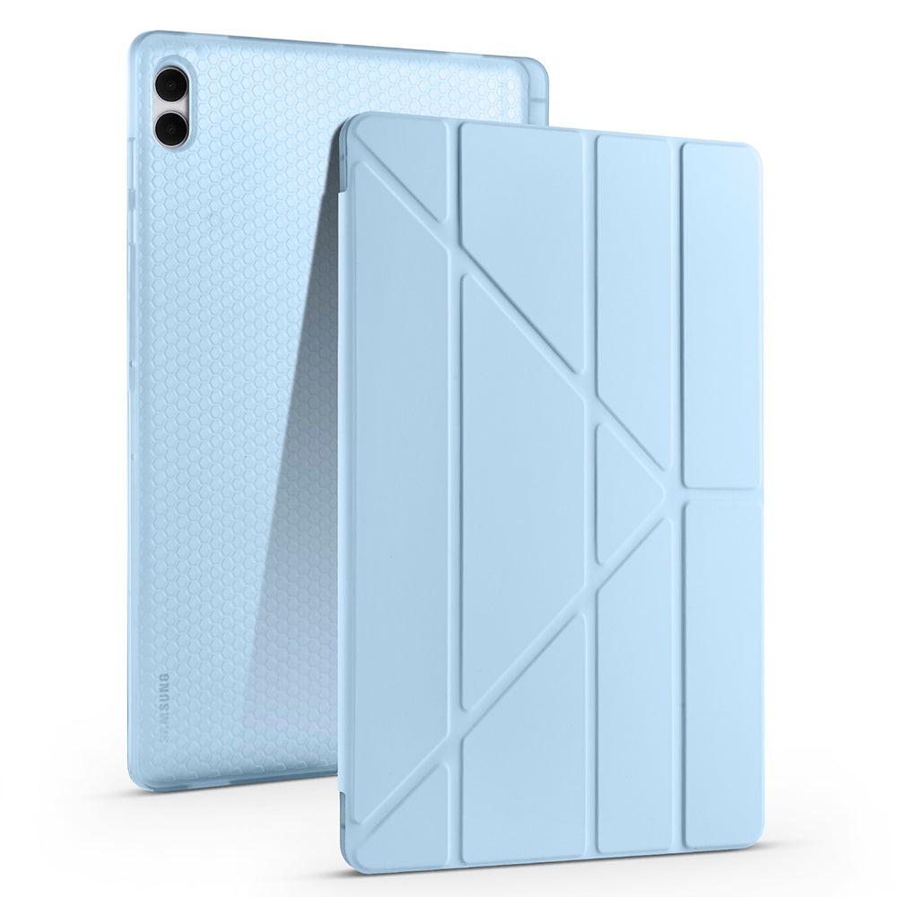 Galaxy Tab S11 Ultra Kılıf Zore Tri Folding Kalem Bölmeli Standlı Kılıf
