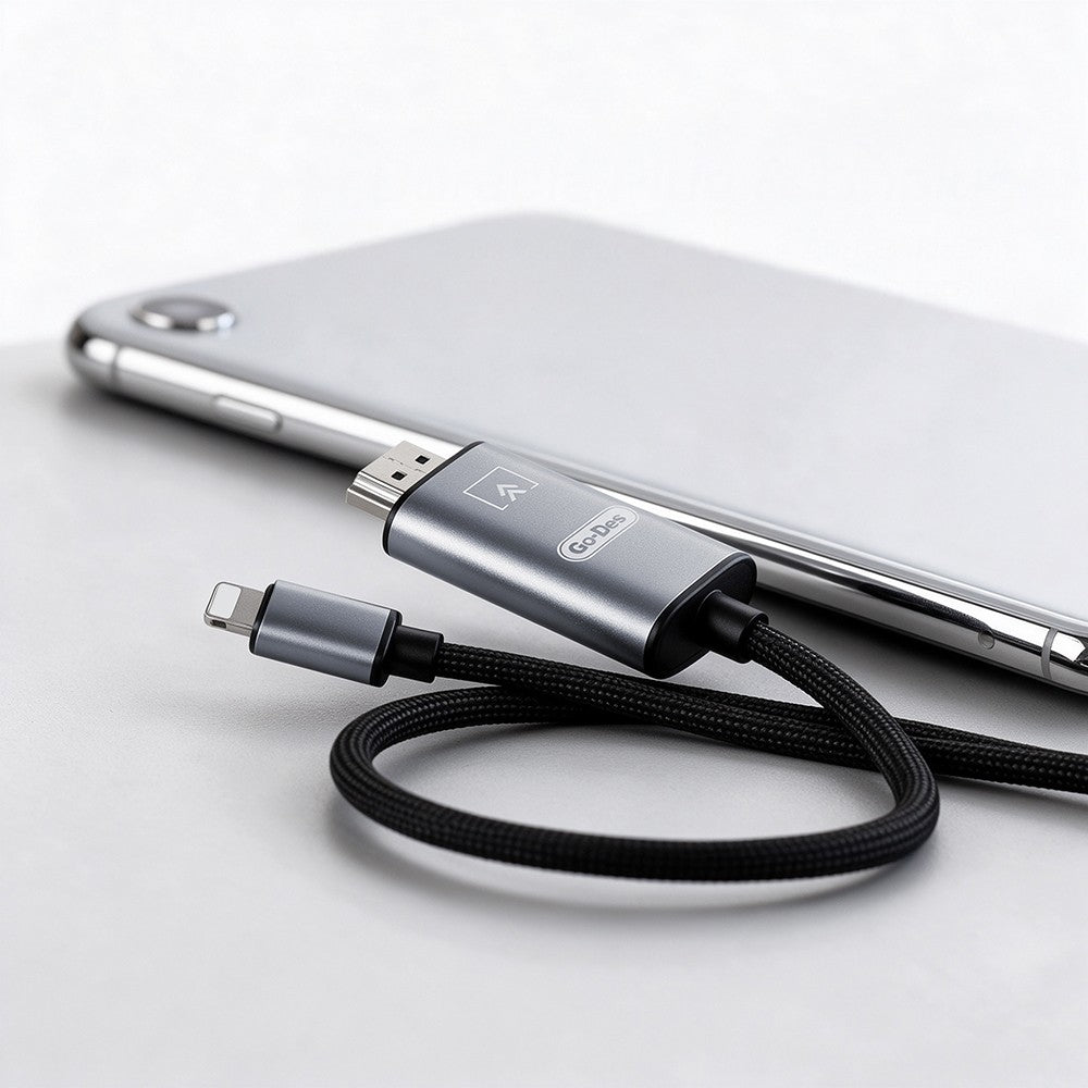 Go Des GD-HM812S HDTV Lightning to HDMI Ses ve Video Adaptörü