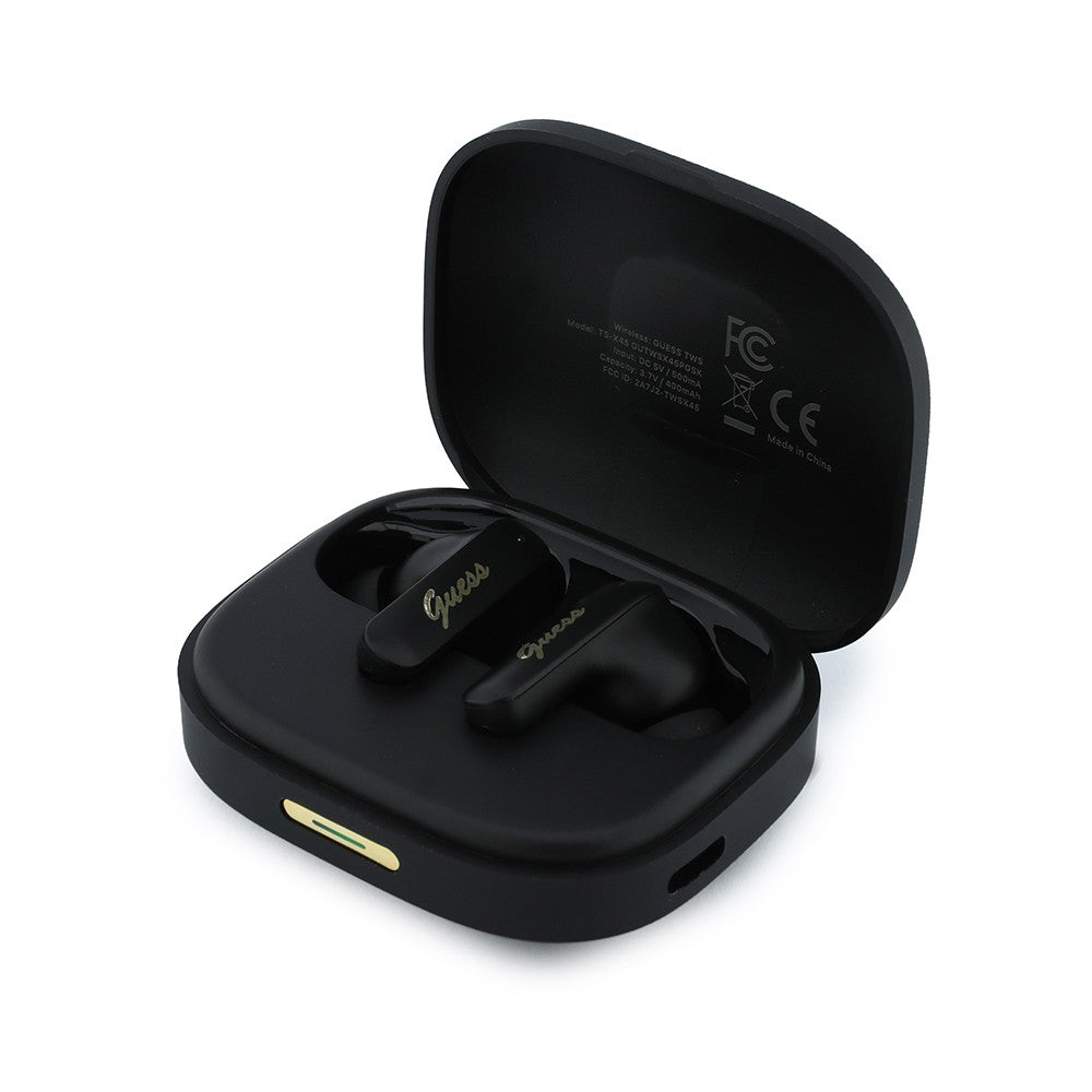 Guess Orjinal Lisanslı Script Metal Yazı Logolu TWS Kulak İçi Bluetooth Kulaklık
