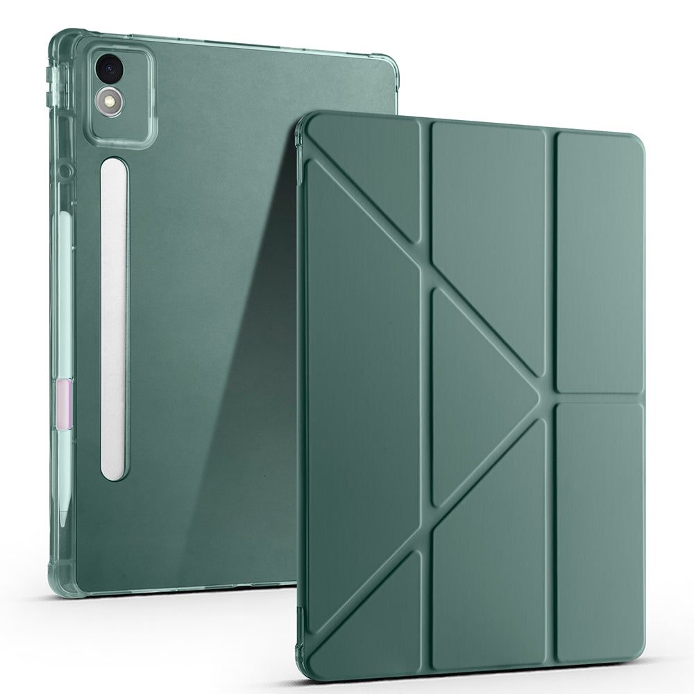Lenovo Idea Tab Pro 12.7 TB-373FU Kılıf Zore Tri Folding Kalem Bölmeli Standlı Kılıf