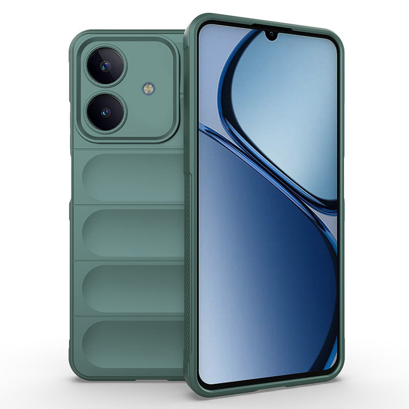 Realme C63 Kılıf Esnek TPU Oyuklu Arka Yüzey Tasarımlı Zore Etnik Silikon Kapak