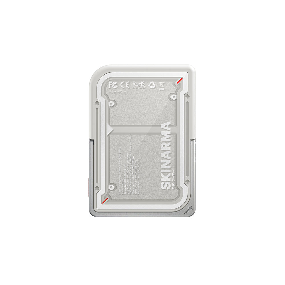 Skinarma Nexus Mecha Kablosuz ve PD Hızlı Şarj Özellikli Metal Standlı Taşınabilir Powerbank 20W 5000mAh