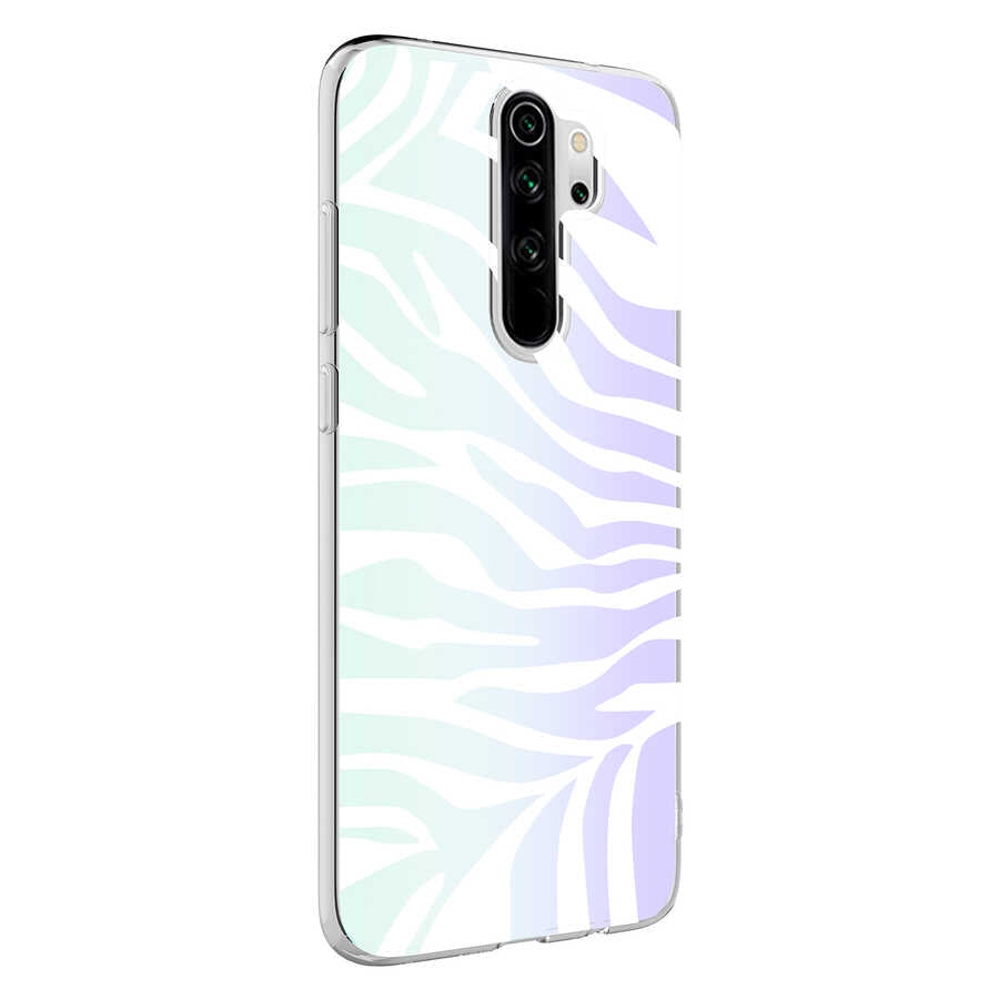 Xiaomi Redmi Note 8 Pro Kılıf Zore M-Blue Desenli Kapak