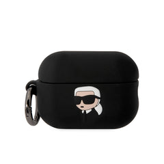 Apple Airpods Pro 2 Kılıf Karl Lagerfeld Orjinal Lisanslı Karl 3D Silikon Kapak