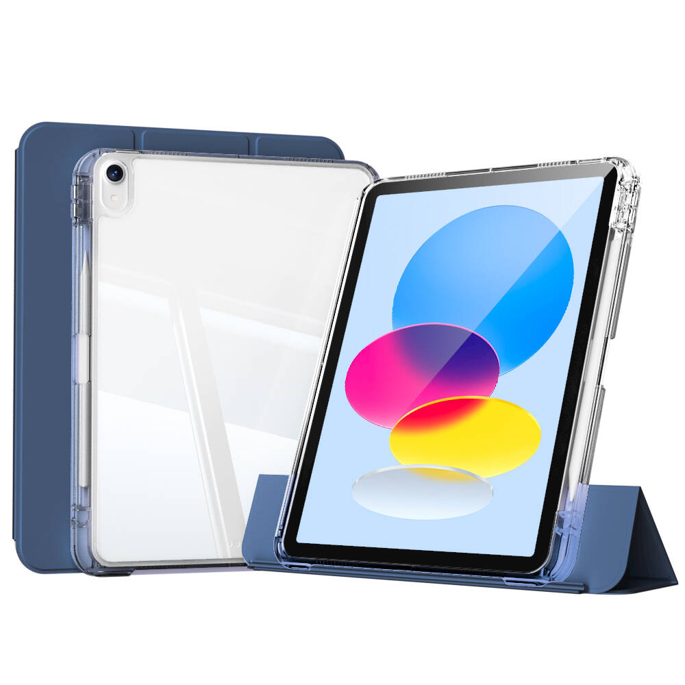 Apple iPad 10.9 2022 (10.Nesil) Kılıf Magnetik Ayrılabilen Airbagli Zore Sliding Tablet Kılıfı