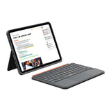 Apple iPad 10.9 2022 (5.Nesil) Wiwu MK-005 Combo 3in1 Kalem Bölmeli Klavyeli Standlı Kılıf