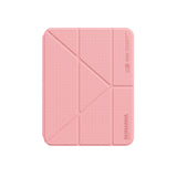 Apple iPad 11.Nesil 2025 Kılıf Skinarma Kalemlikli Arkası Şeffaf Standlı Magnetik Zeta Kılıf