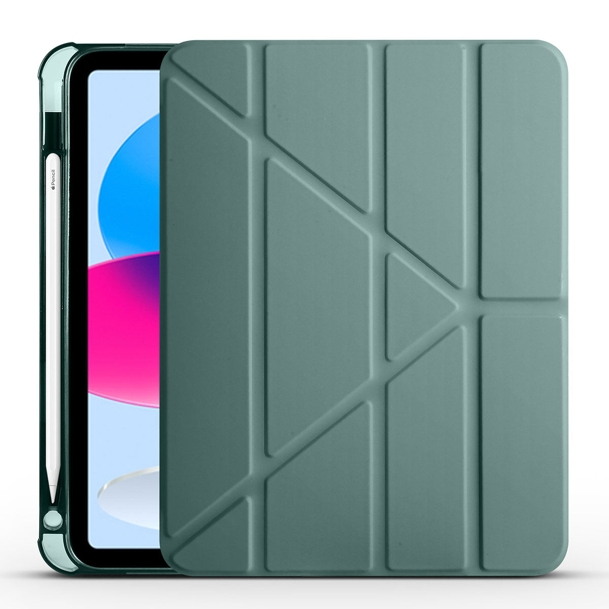 Apple iPad 11.Nesil 2025 Kılıf Zore Tri Folding Kalem Bölmeli Standlı Kılıf