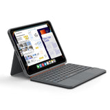 Apple iPad Air 10.9 2020 (4.Nesil) Wiwu MK-005 Combo 3in1 Kalem Bölmeli Klavyeli Standlı Kılıf