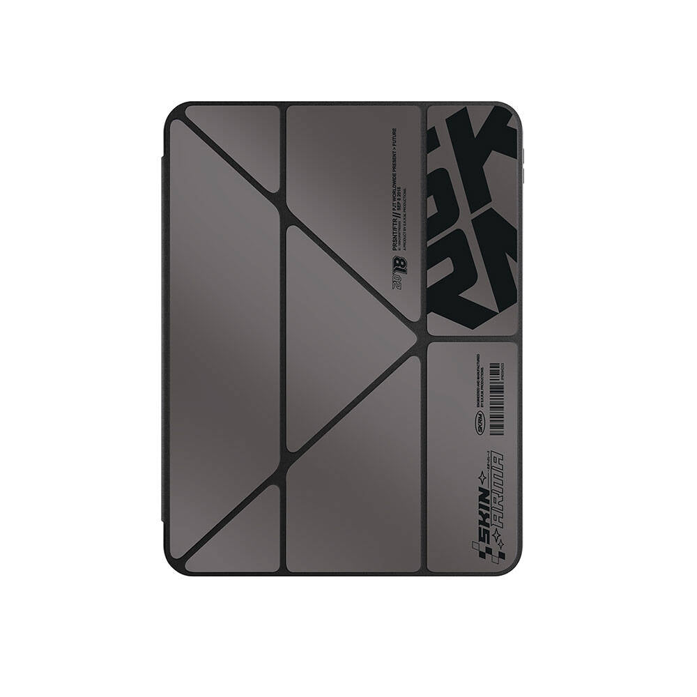Apple iPad Air 11 2024 Kılıf SkinArma Holografik Tasarımlı Arkası Şeffaf Çıkarılabilir Magnetik Kira Kobai Kılıf