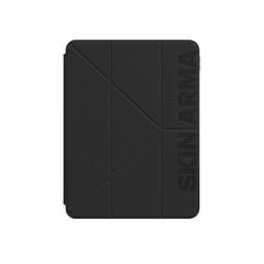 Apple iPad Air 11 2024 Kılıf SkinArma Kabartma Baskı Tasarımlı 360 Tam Koruma Arkası Şeffaf Standlı Gamma Kılıf