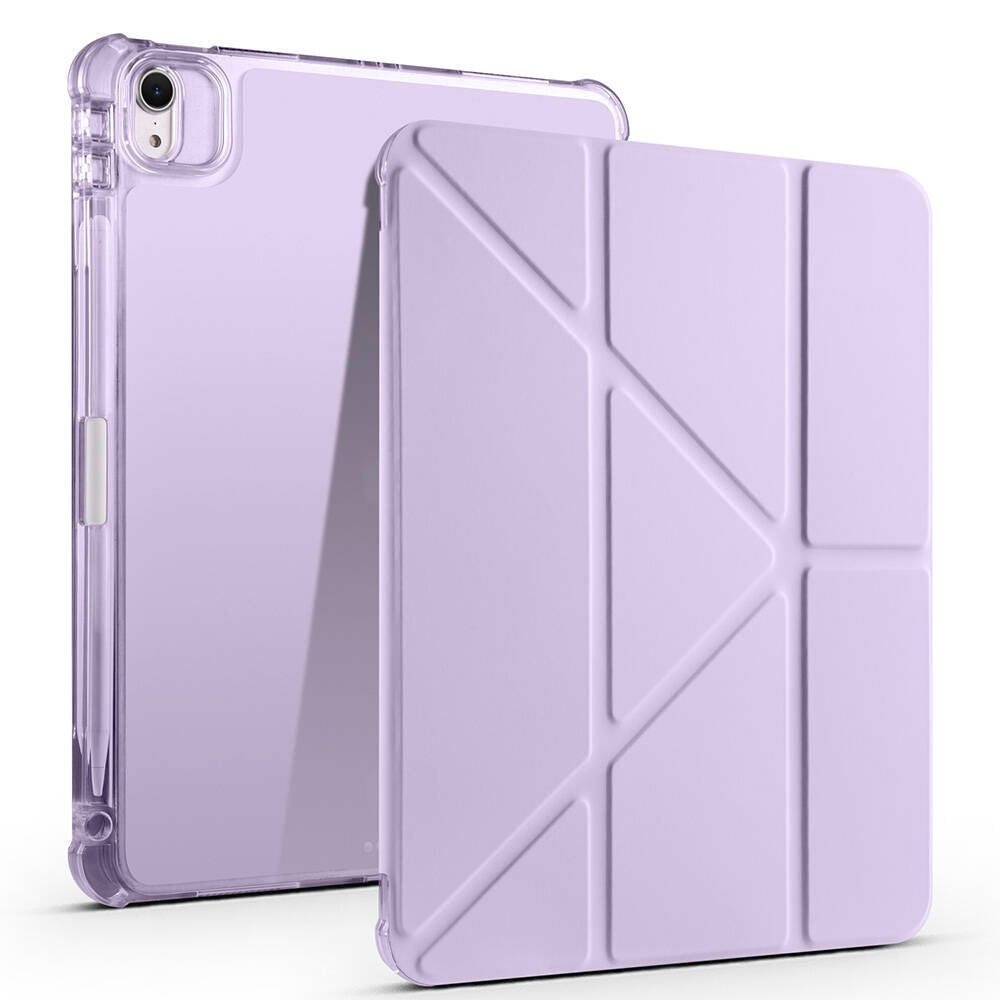 Apple iPad Air 11 2024 Kılıf Zore Tri Folding Kalem Bölmeli Standlı Kılıf