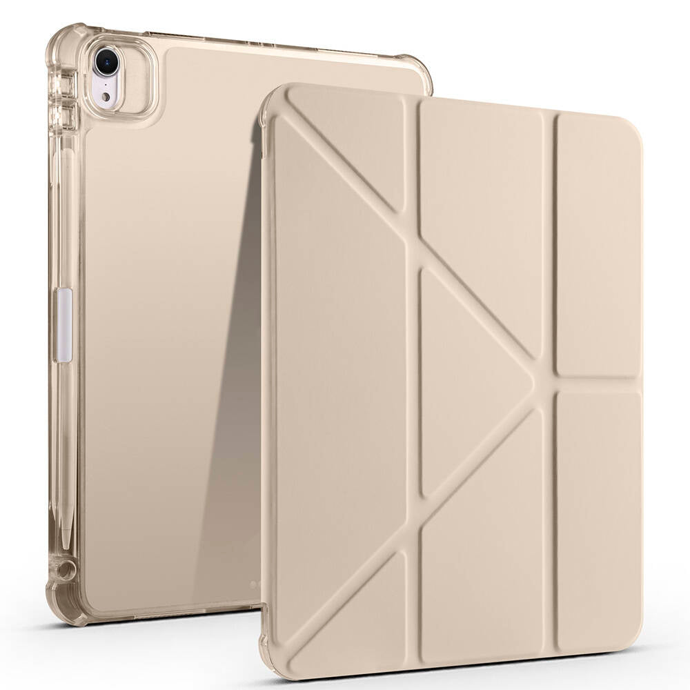Apple iPad Air 11 2024 Kılıf Zore Tri Folding Kalem Bölmeli Standlı Kılıf