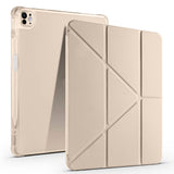 Apple iPad Air 13 2024 Kılıf Zore Tri Folding Kalem Bölmeli Standlı Kılıf