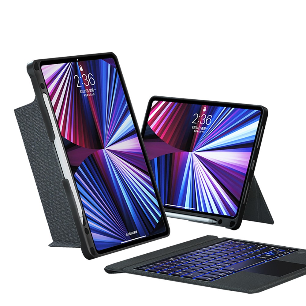 Apple iPad Air 13 2024 Wiwu MagTouch Serisi Gizli Kalem Bölmeli Klavyeli Kılıf