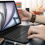 Apple iPad Air 13 2025 M3 Amazingthing Minimal KeyLite Combo Klavyeli Standlı Kılıf