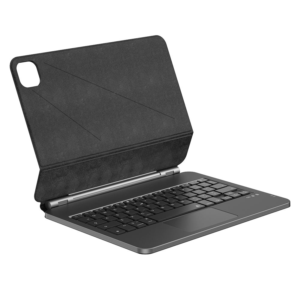 Apple iPad Pro 12.9 2020 (4.Nesil) Wiwu MK-003 Gizli Kalem Bölmeli Klavyeli Standlı Kılıf
