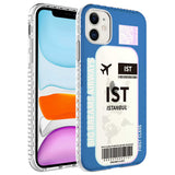 Apple iPhone 11 Kılıf Airbag Kenarlı Renkli Desenli Silikon Zore Elegans Kapak