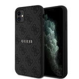 Apple iPhone 11 Kılıf Guess Orjinal Lisanslı 4G Desen Yazı Logolu Kapak