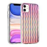 Apple iPhone 11 Kılıf Kabartmalı Dalga Tasarımlı Silikon Zore İsmira Kapak
