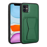 Apple iPhone 11 Kılıf Kartlıklı Standlı Pu Deri Zore Memo Kapak