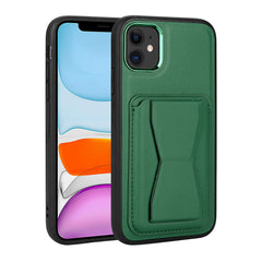 Apple iPhone 11 Kılıf Kartlıklı Standlı Pu Deri Zore Memo Kapak