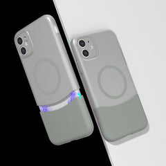 Apple iPhone 11 Kılıf M-Safe Şarj Özellikli Mıknatıslı Zore Duble Kapak