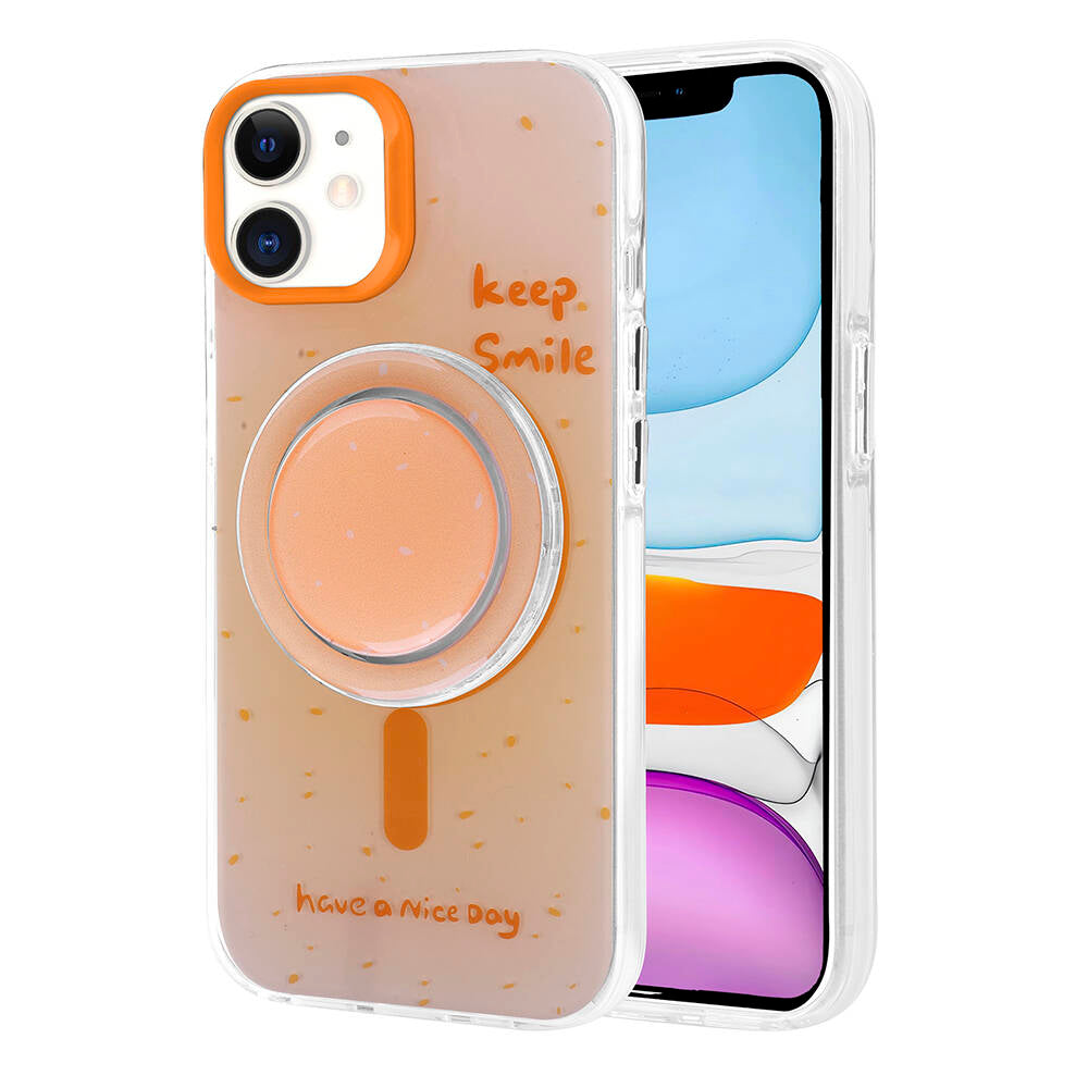 Apple iPhone 11 Kılıf M-safe Şarj Özellikli Tak-Çıkar Pop Soketli Zore Tiktok Kapak