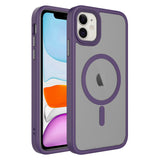 Apple iPhone 11 Kılıf Mat Arka Yüzey Wireless Şarj Özellikli Zore Flet M-safe Kapak