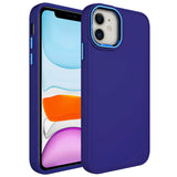 Apple iPhone 11 Kılıf Metal Çerçeve ve Buton Tasarımlı Silikon Zore Luna Kapak