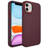 Apple iPhone 11 Kılıf Metal Çerçeve ve Buton Tasarımlı Silikon Zore Luna Kapak