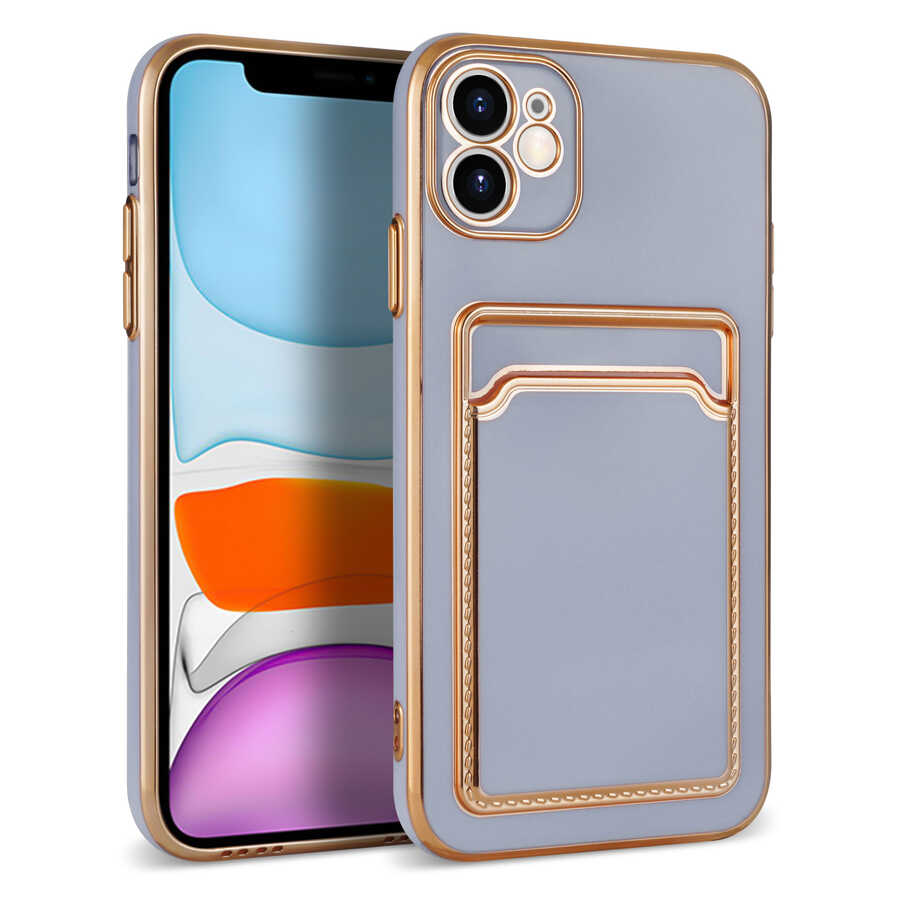 Apple iPhone 11 Kılıf Zore Bark Kartlıklı Kapak