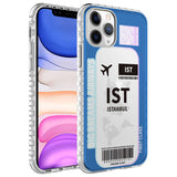 Apple iPhone 11 Pro Kılıf Airbag Kenarlı Renkli Desenli Silikon Zore Elegans Kapak