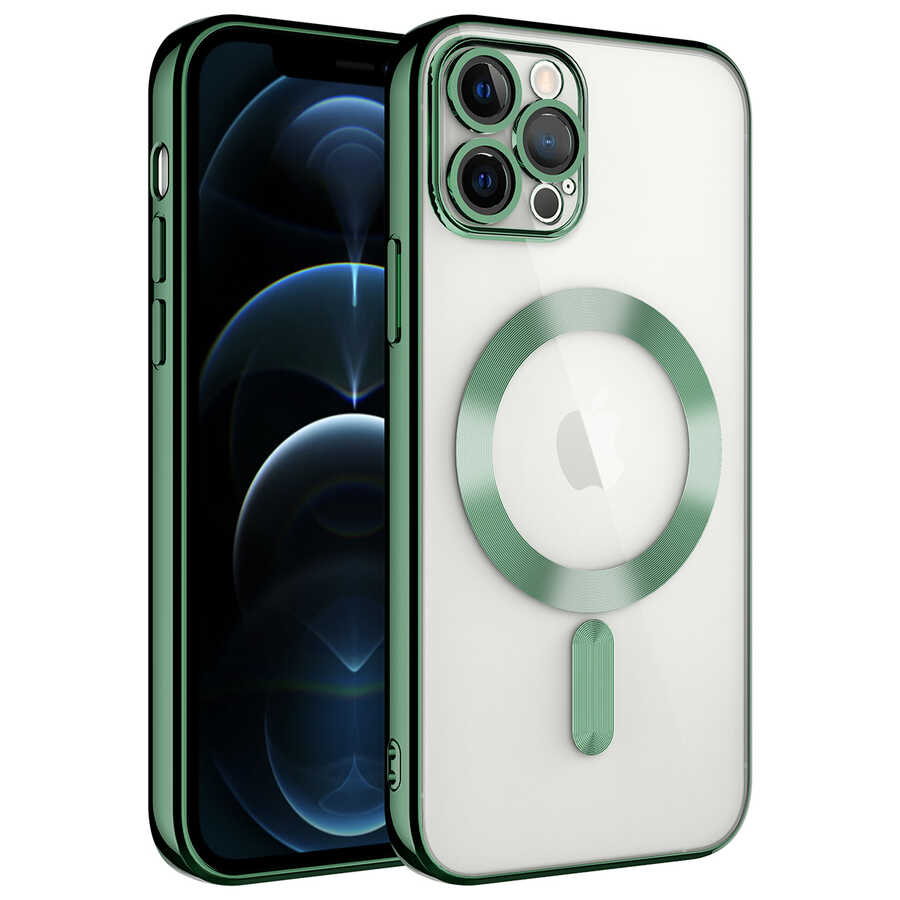 Apple iPhone 11 Pro Kılıf Kamera Korumalı M-safe Wireless Şarj Özellikli Zore Demre Kapak