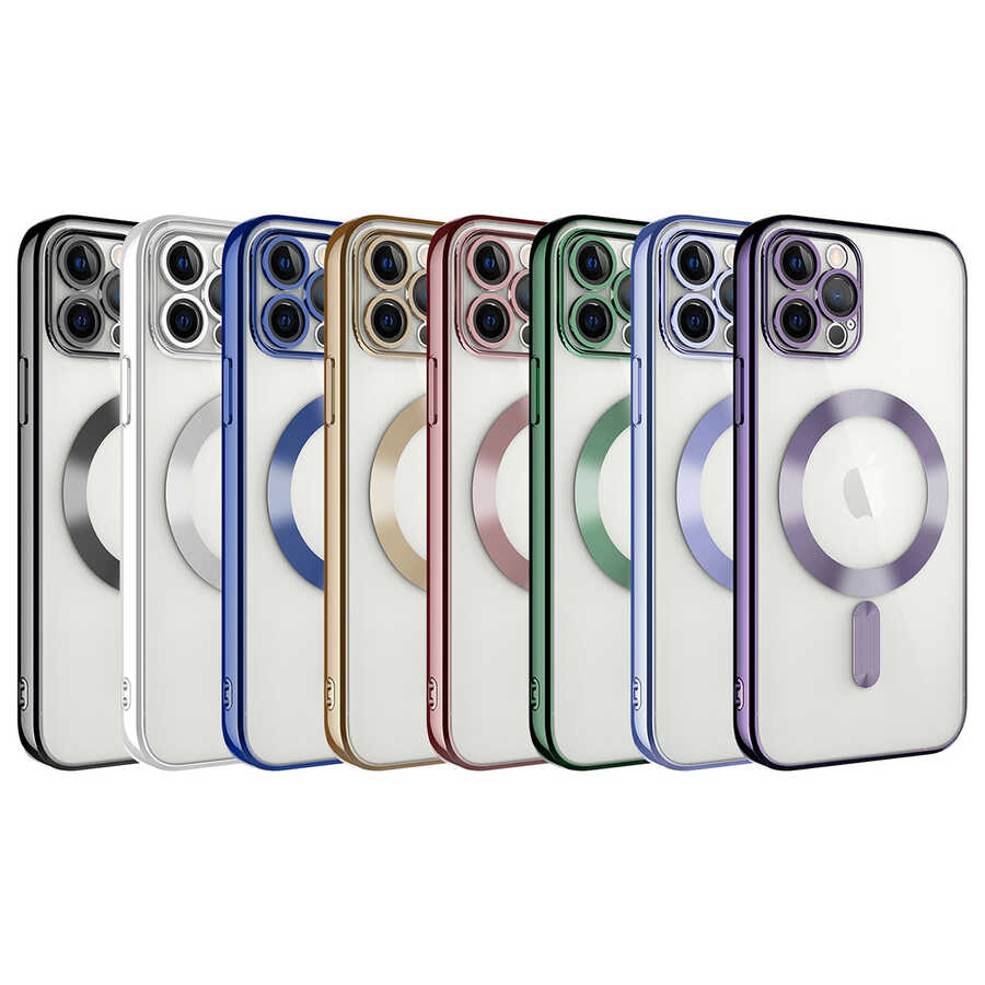 Apple iPhone 11 Pro Max Kılıf Kamera Korumalı M-safe Wireless Şarj Özellikli Zore Demre Kapak