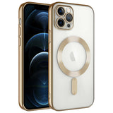 Apple iPhone 11 Pro Max Kılıf Kamera Korumalı M-safe Wireless Şarj Özellikli Zore Demre Kapak
