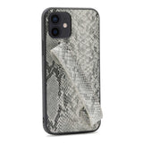 Apple iPhone 12 Kılıf Kajsa Glamorous Serisi Snake Handstrap Kapak