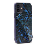 Apple iPhone 12 Kılıf Kajsa Glamorous Serisi Snake Handstrap Kapak