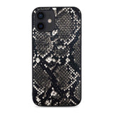 Apple iPhone 12 Kılıf Kajsa Glamorous Serisi Snake Pattern Kapak