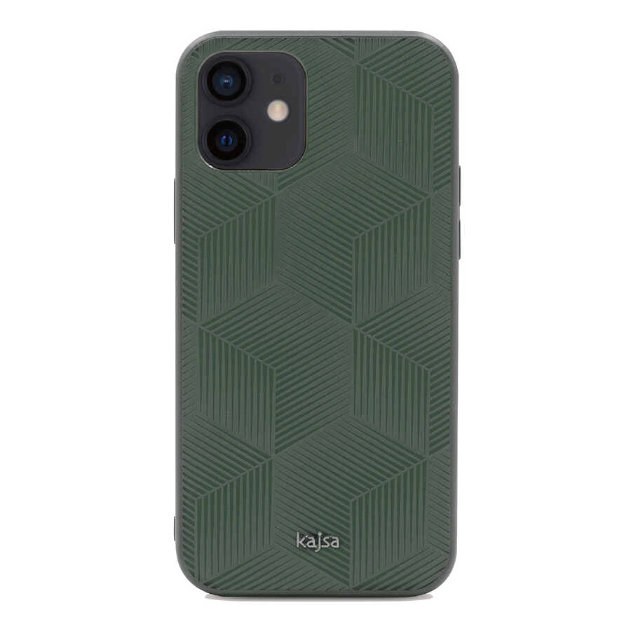 Apple iPhone 12 Kılıf Kajsa Splendid Serisi 3D Cube Kapak